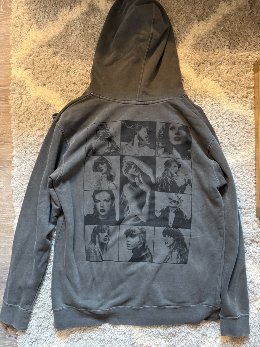 Taylor Swift Gray Pullover Hoodie with Tour Logo - Picture 3 of 3